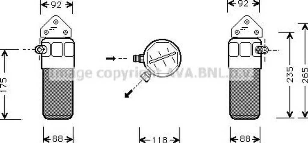Bouteille Déshydratante Clim AVA AID004 pour Audi A4 A6 et Passat 3B VAG