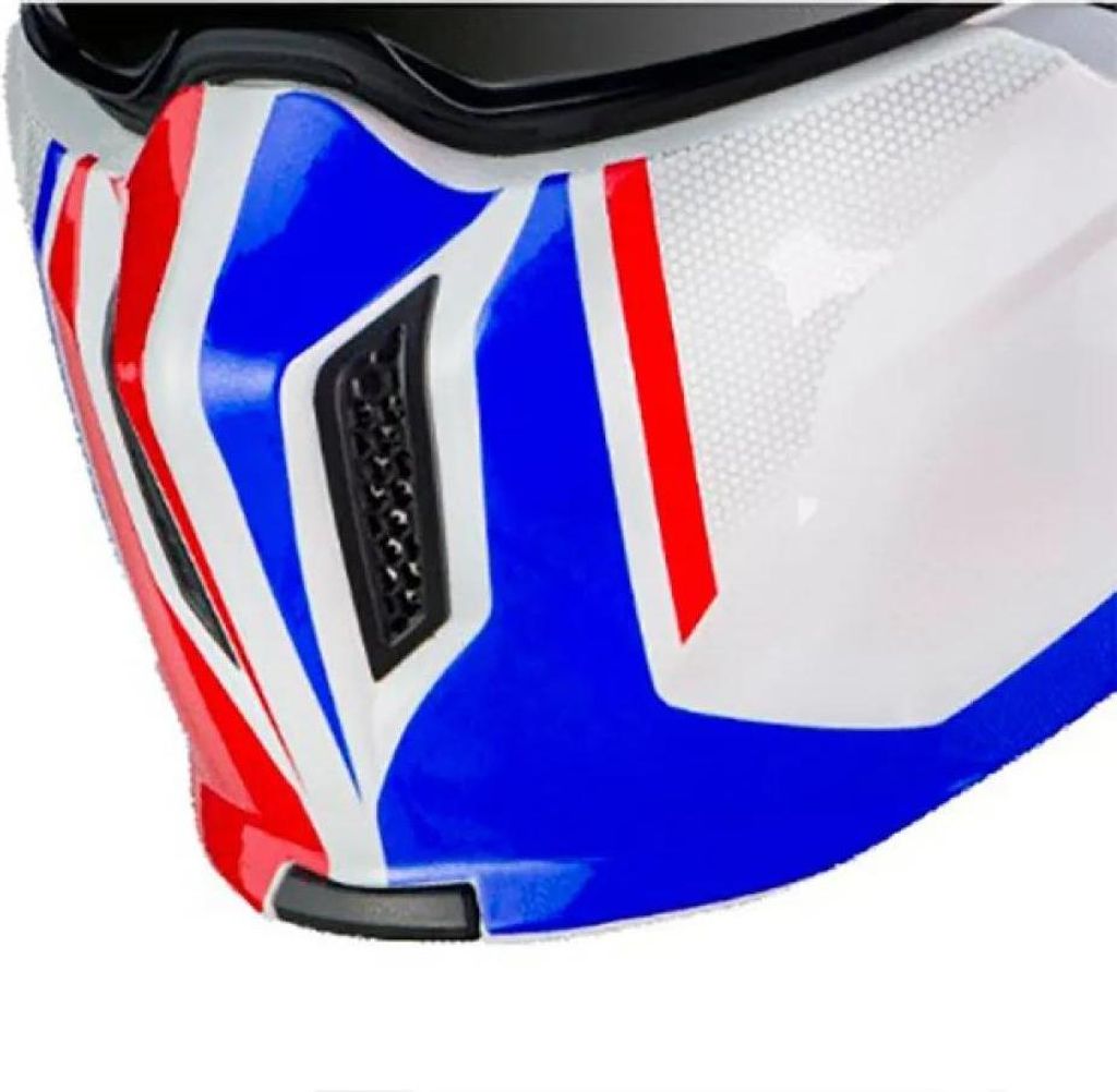 Mt Helmets Streetfighter Sv Twin Kinnschutz Blau Blau One Size
