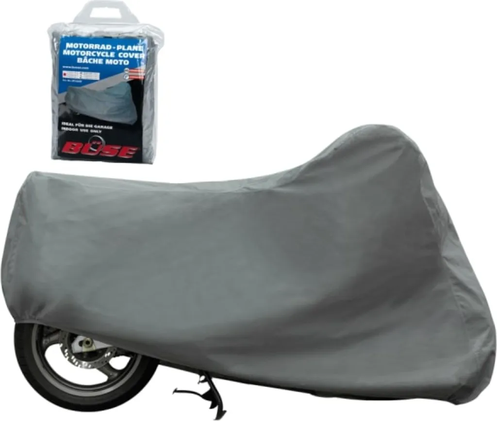Housse Moto pour Hivernage Intérieur Argent M Protection Remisage