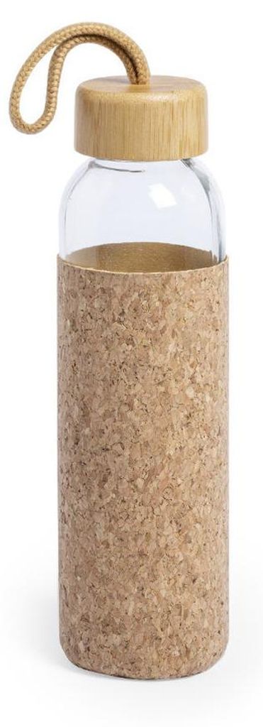 Wasserflasche/Getrankeflasche - Schutzhulle - Glas - 500 ml - Sportflasche