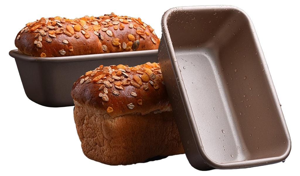 ( 2er Set )450g Backform Solide Boden Antihaft Toast Mold Kuchenform Käse Butter Brotform Haushaltsofen