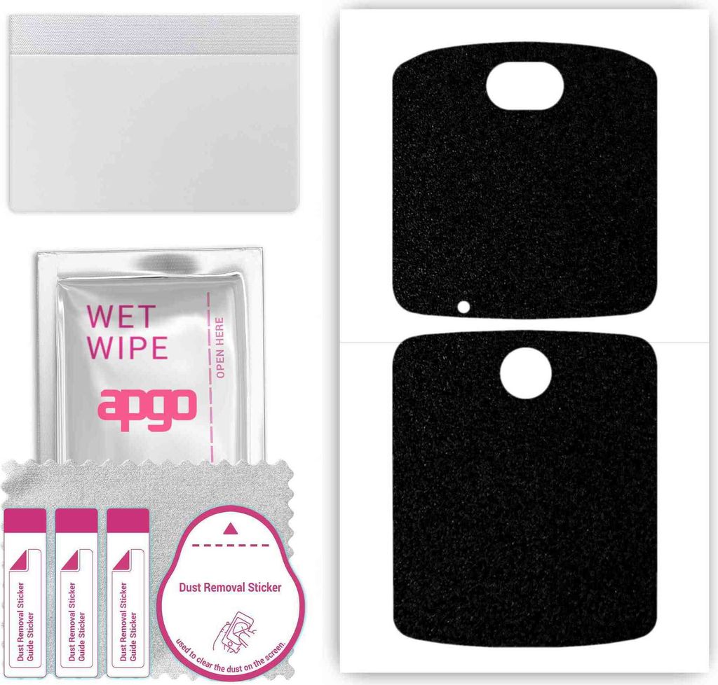 apgo Rückseite Schutzfolie, Skin, kompatibel mit Motorola Razr 5G, Hinten Displayschutzfolie aus Vinylfolie, kratzfest, einfache Montage - Mattsch...