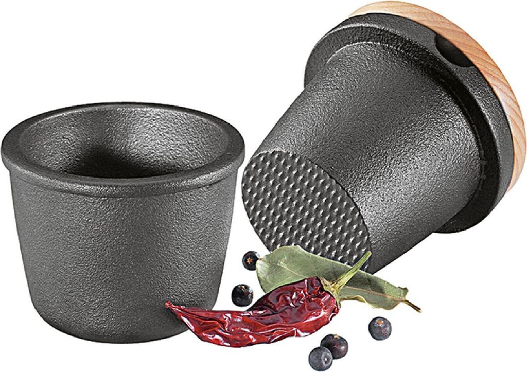 ZASSENHAUS Mörser Gusseisen schwarz 3teilig Produktbild 13