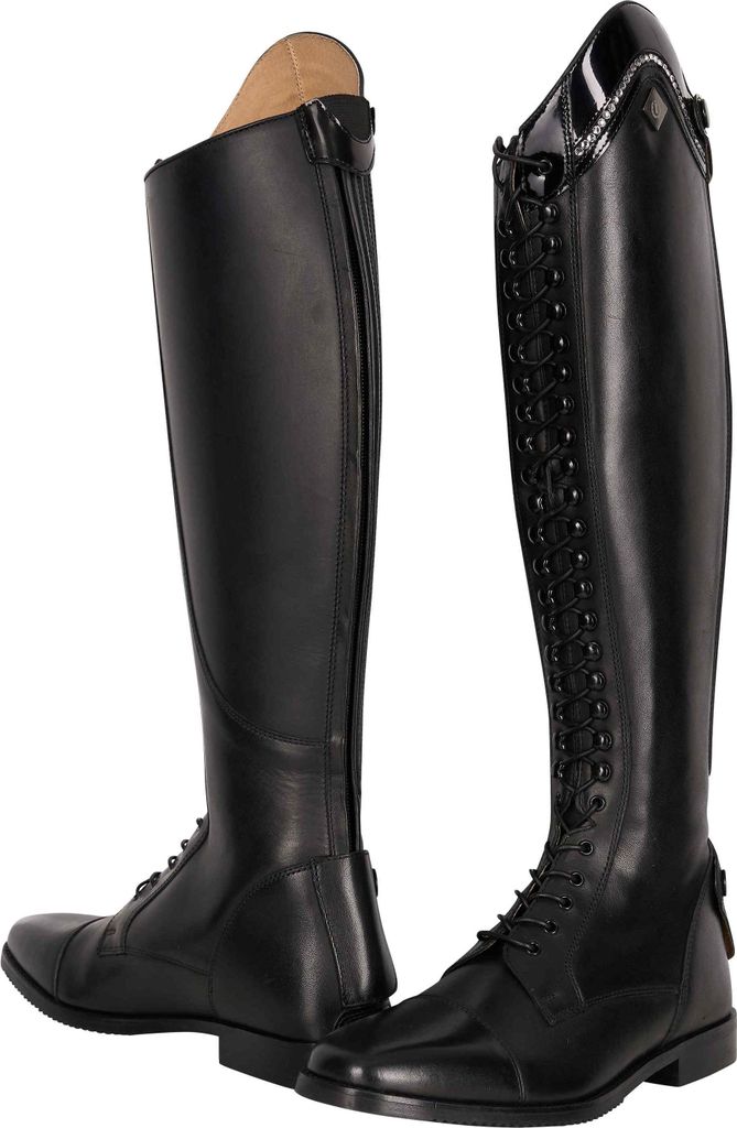 Imperial Riding Reitstiefel Olania Dressage Black-Lack Crystal regular/regular, Größe:38