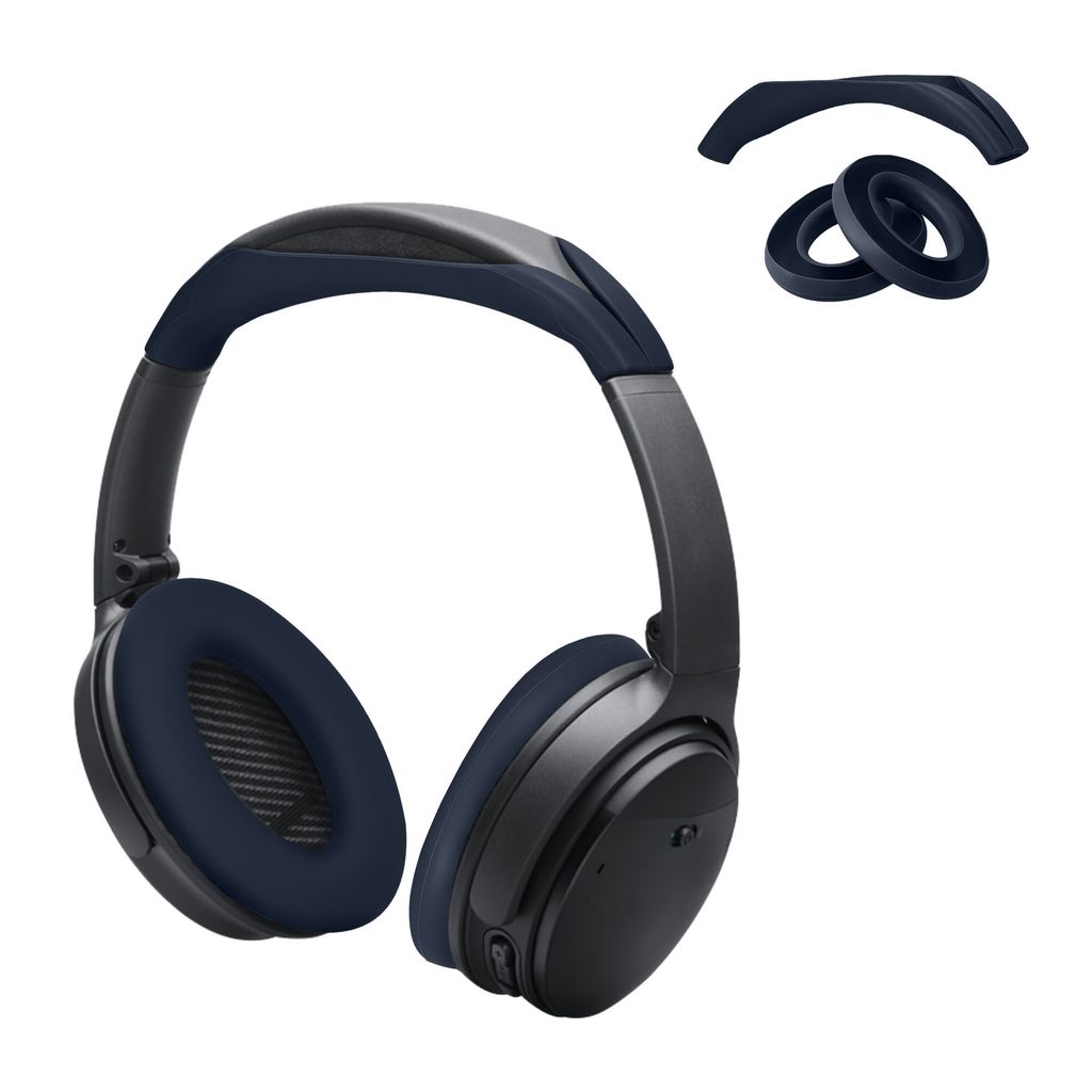 kwmobile Kopfband Abdeckung Ohrpolster Set kompatibel mit Bose QC45 / QC35 / QC25 / AE2 / QC1 - Headband Case - Kopfhörer Ersatz Polster - Schutz in