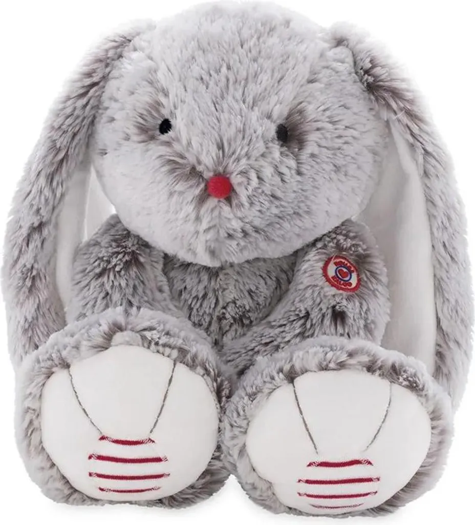 Kaloo Lapin en Peluche Grand Modèle - Doudou Lapin Doux de 38 cm Gris