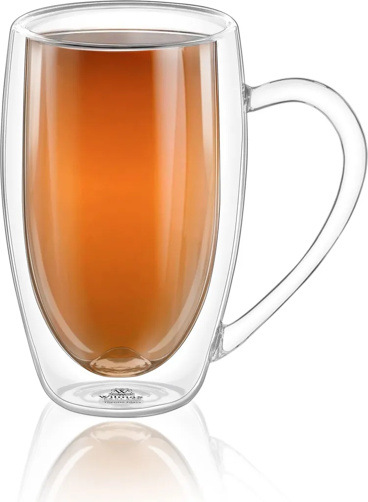 Wilmax WL-888742/A6 Set 6 Tazze Vetro 500ml per Ristorazione e Ufficio