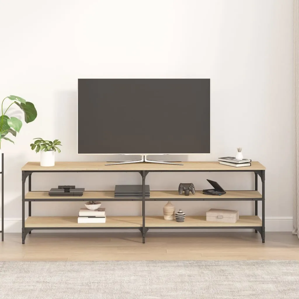 SYFAX™ Mobile Porta TV Rovere Sonoma 160x30x50 cm in Legno Multistrato - 3
