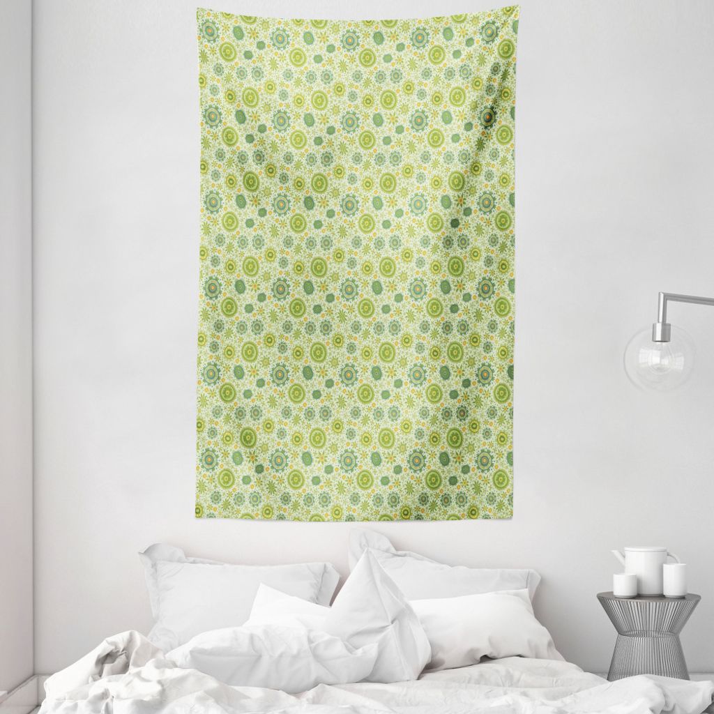 ABAKUHAUS Blumen Wandteppich und Tagesdecke, Nature of Gentle Frühling aus Weiches Mikrofaser Stoff Waschbar ohne Verblassen Digitaldruck, 140 x 2...