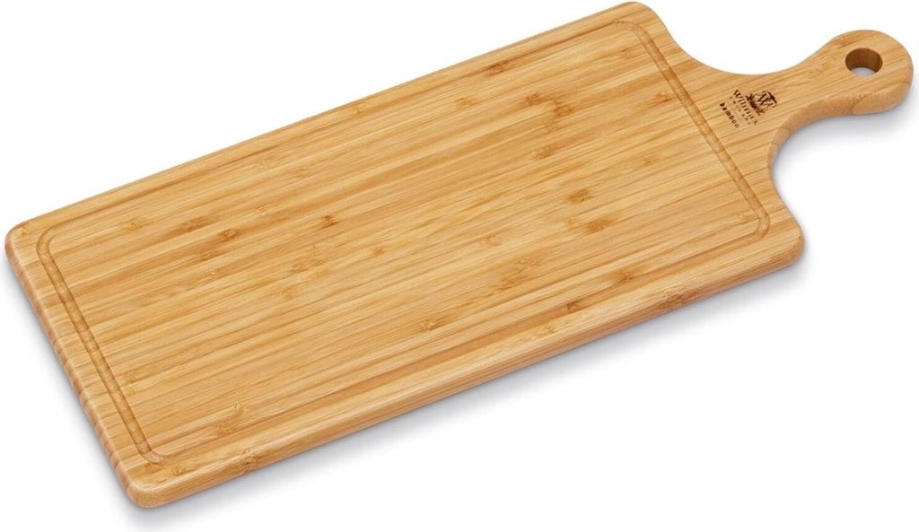 Wilmax Bambus Servierbrett mit Griff 66x20 cm Natur WL-771136/A