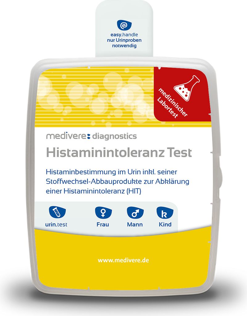 A product shot of a medical diagnostic test kit.