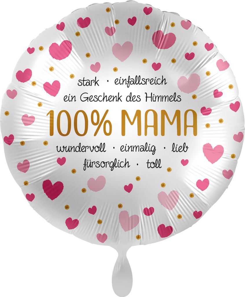 100% Mama Folienballon 43cm Produktbild 