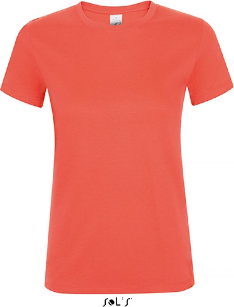 SOLs 01825 | Damen Regent T-Shirt / Halbgekämmte ringgesponnene Baumwolle - Farbe: Coral - Größe: XL