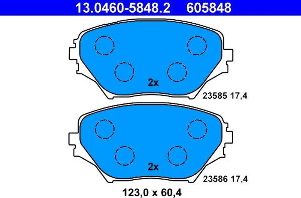 Plaquettes de Frein à Disque pour RAV 4 - Remplacement OE 0446542080 ATE
