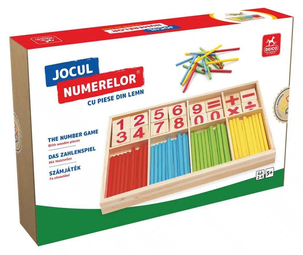 Zahlenspiel mit Holzfiguren – Lernen durch Spielen (ab 5 Jahren)