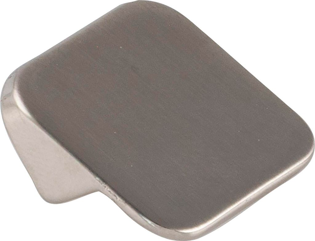 Pamar Knopf, Möbelgriff, Schrankknopf, Türknauf, Edelstahl Effekt, Zinkdruckguss, Breite 25 mm, Tiefe 17 mm, Höhe 27 mm, ohne Schrauben