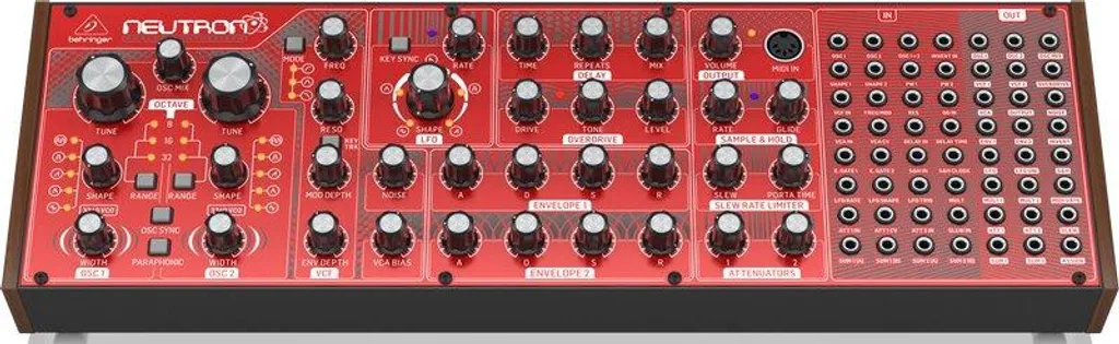 Synthétiseur Analogique Behringer Neutron Rouge avec Matrice Patch 56 Points