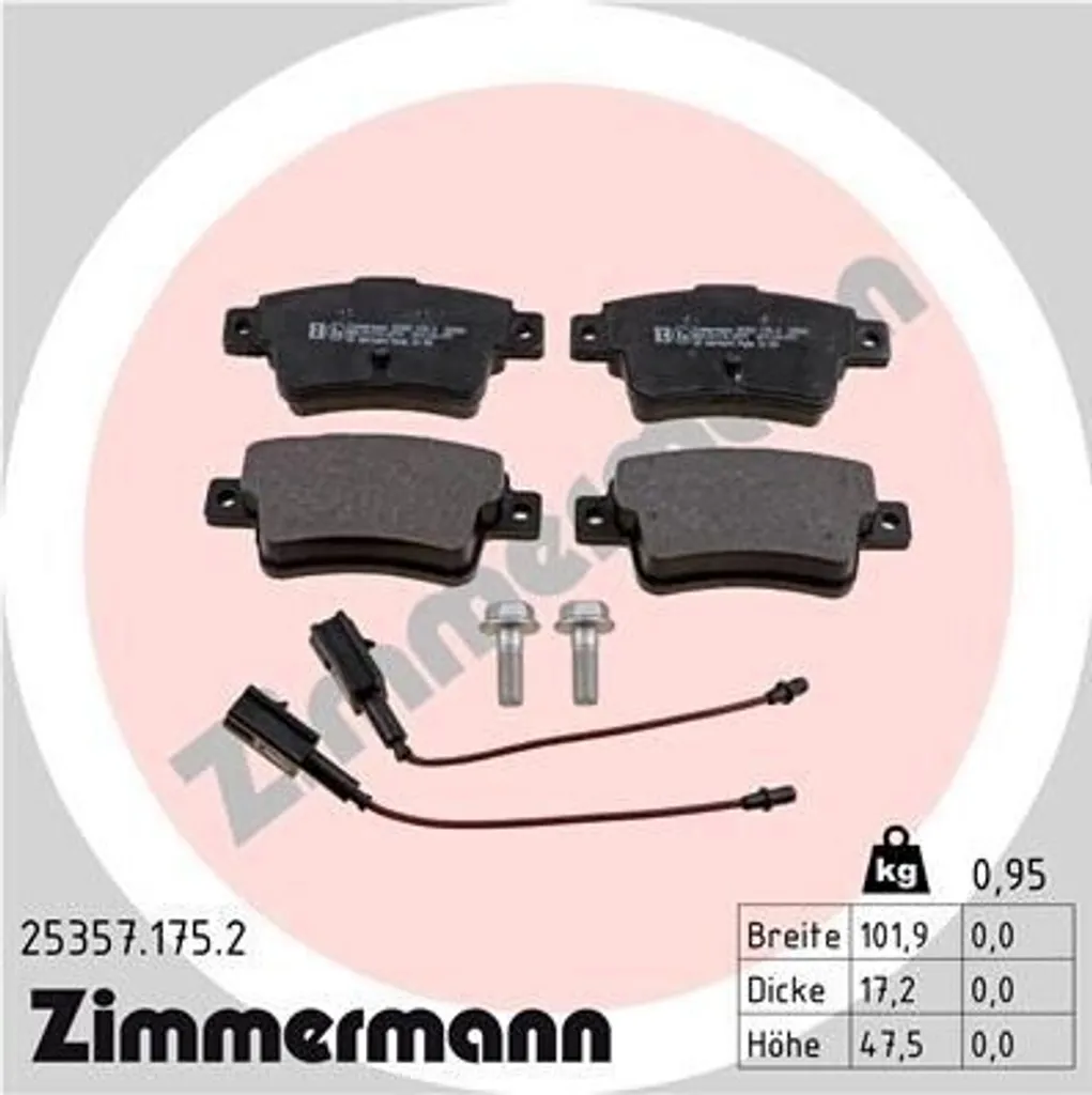 Plaquettes de Frein pour Fiat Punto Zimmermann - Idéal Ville et Autoroute
