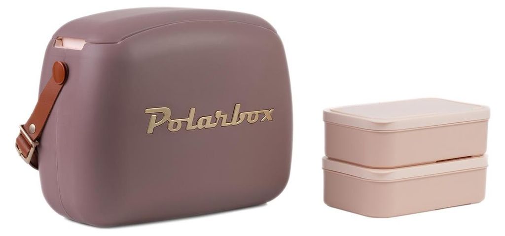 Polarbox Urban Retro Cooler Bag Mauve Gold 6 L