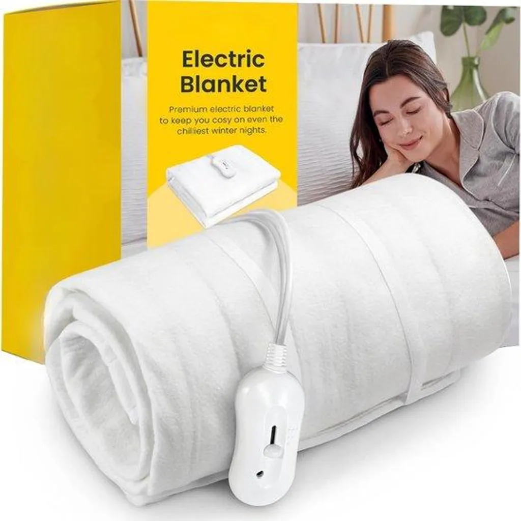 Couverture électrique anti-froid : sécurité automatique et basse consommation