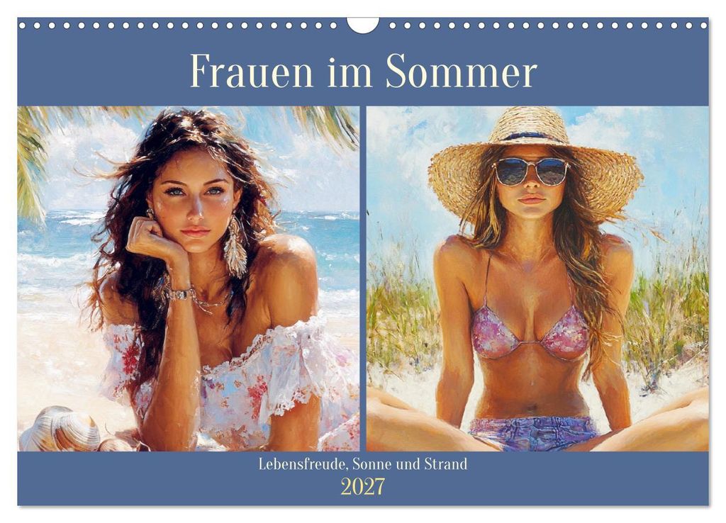 Frauen im Sommer. Lebensfreude, Sonne und Strand (Wandkalender 2027 DIN A3 quer), CALVENDO Monatskalender