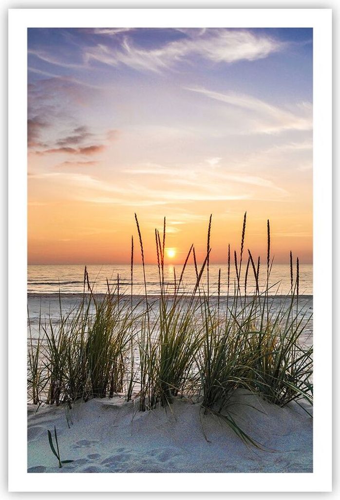 Poster - Poster ohne Rahmen - Westen Sonne Strand - 61x91,5 Produktbild 
