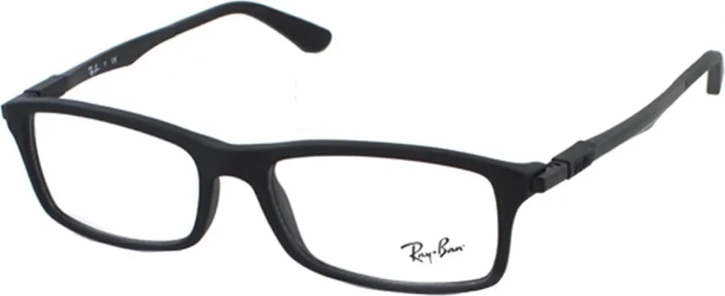 Occhiali da Vista Ray-Ban RX7017 5196 54mm: Stile Rettangolare Matte Black