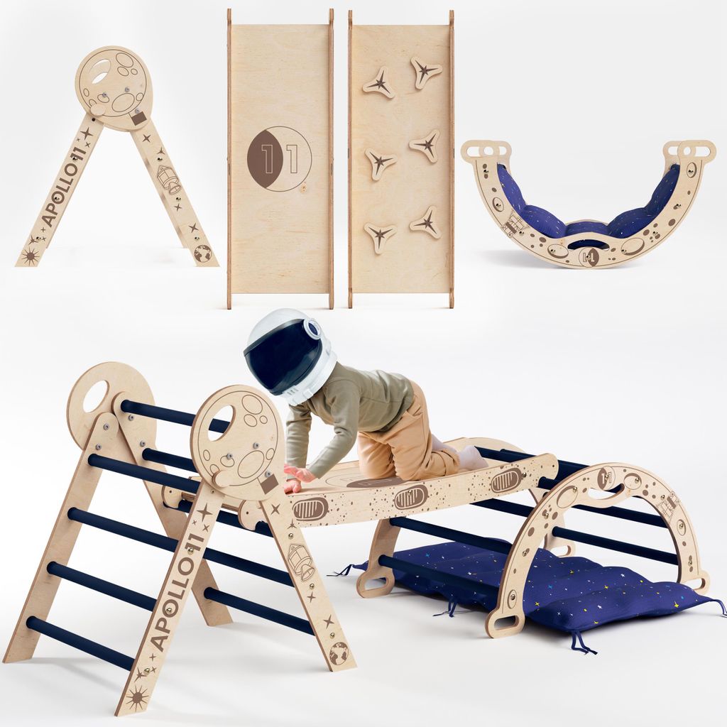 Set da arrampicata 5 in 1 per bambini piccoli – Ispirato Immagine del prodotto 