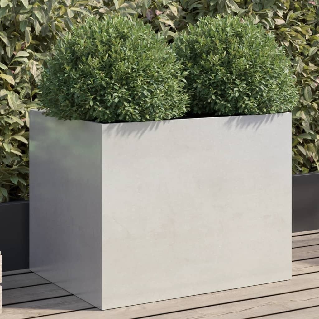 Maison Exclusive - Pflanzkübel Silbern 62x47x46 cm Edelstahl