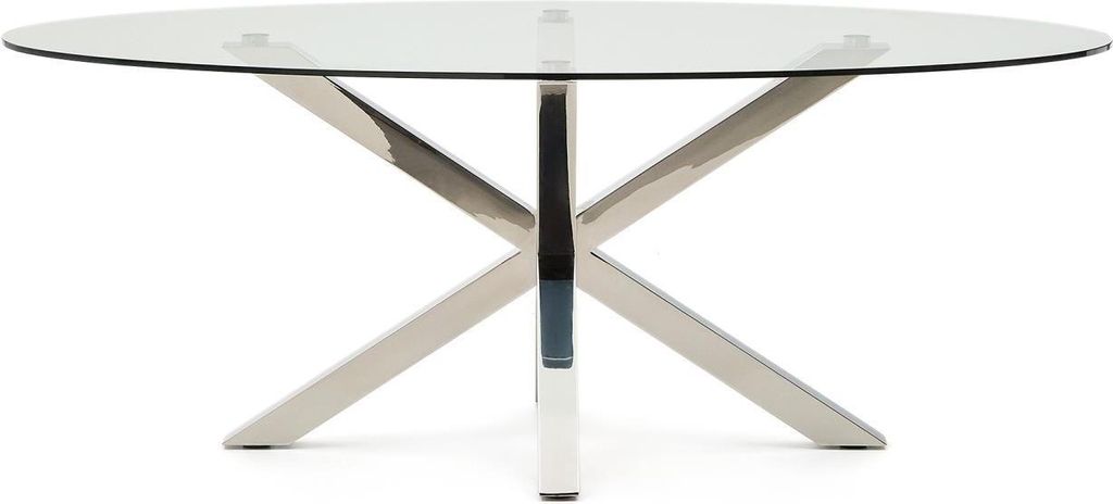 Tisch Argo 200 x 100 x 74 cm Glas Stahl