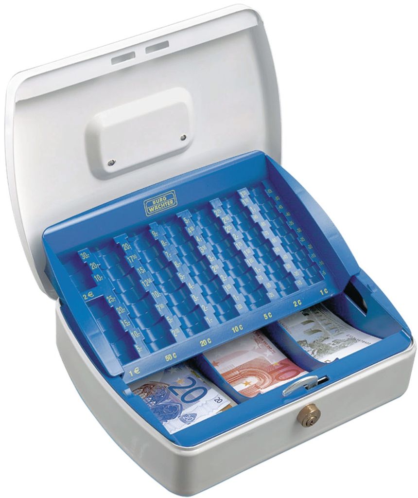 BURG-WÄCHTER ZK 2307 Euro, Stahl, Weiß, Schlüssel, 330 x 235 x 75 mm, 2,4 kg, 235 mm