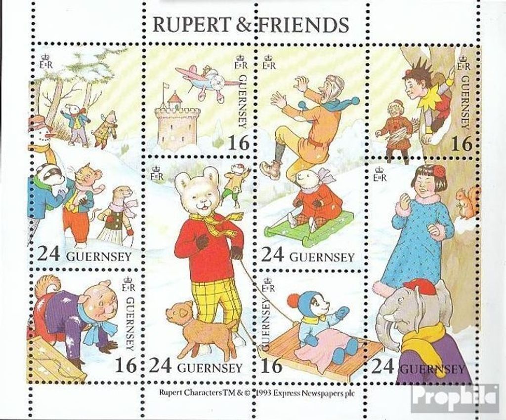 Briefmarken GB - Guernsey 1993 Mi 590-597 Kleinbogen (kompl.Ausg.) postfrisch