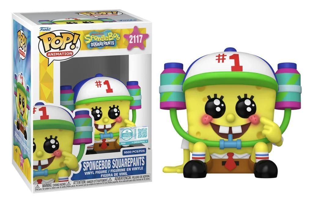 Funko Pop! Animation: Spongebob Squarepants - Spongebob Squarepants with Hat (9500 pcs Limited Edition Supreme) #2117