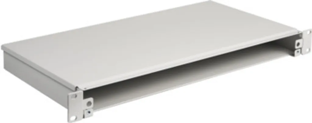 Boîte d'épissure 19 pouces fixe 1U gris EFB Elektronik modulaire