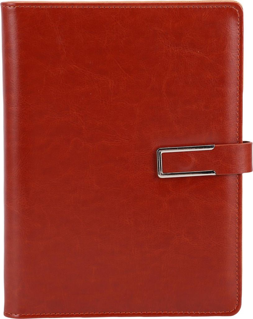 A5-Ordner, 6 Ringe, Kunstleder, Magnetverschluss, nachfüllbares Notizbuch mit 80 Blatt Papier