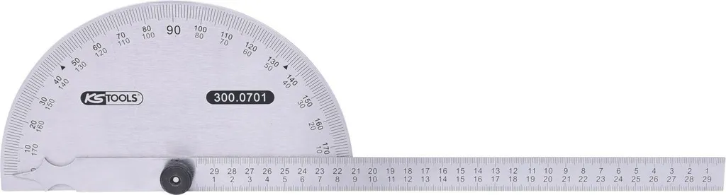 KS Tools 300.0701 Rapporteur d'Angle Goniomètre Professionnel en Acier