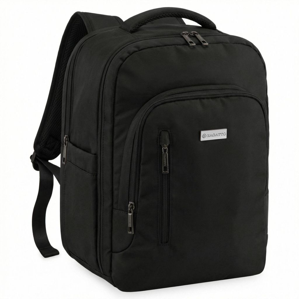 Zagatto Reiserucksack Handgepäck 40x30x20 24L WIZZAIR RYANAIR Schwarzer ZG1068
