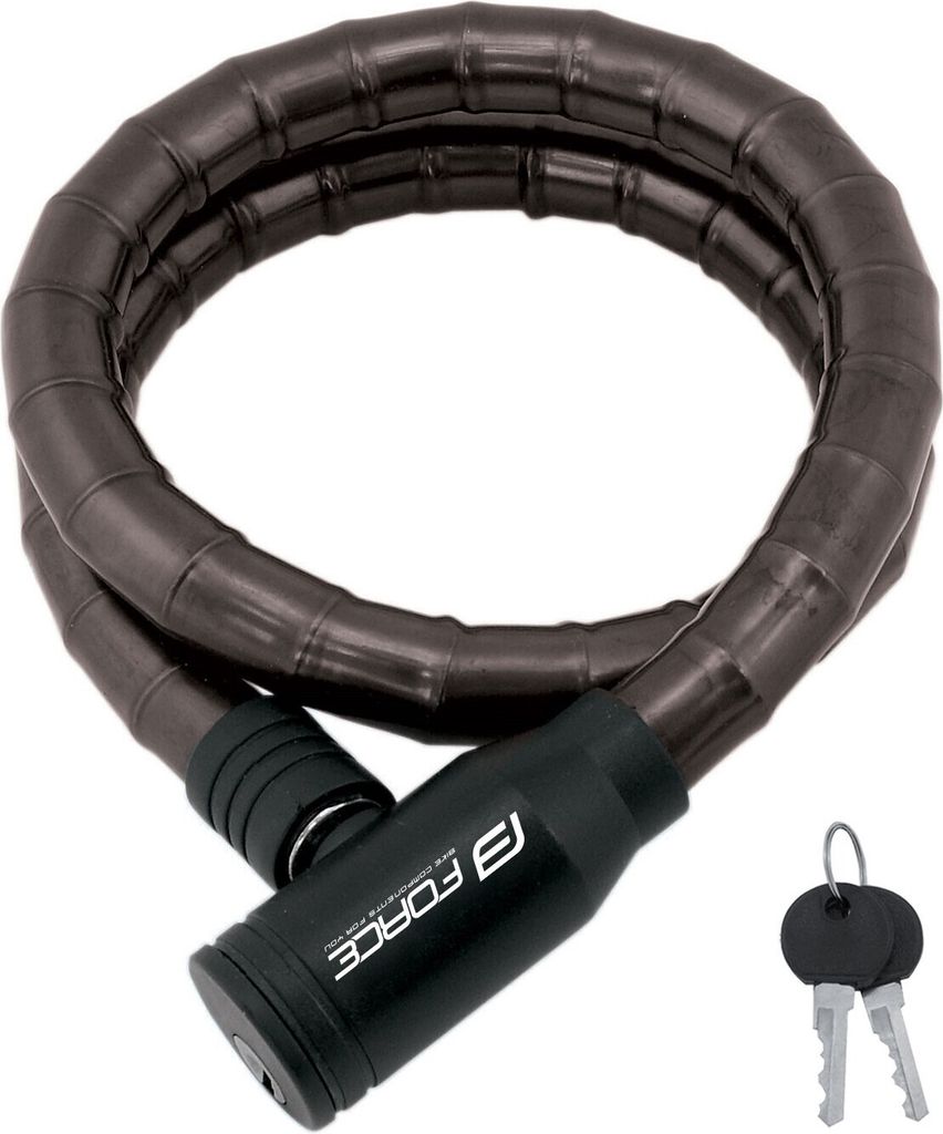 Schloss F ummantelt ohne Halterung 80cm/18mm. schwarz Produktbild 