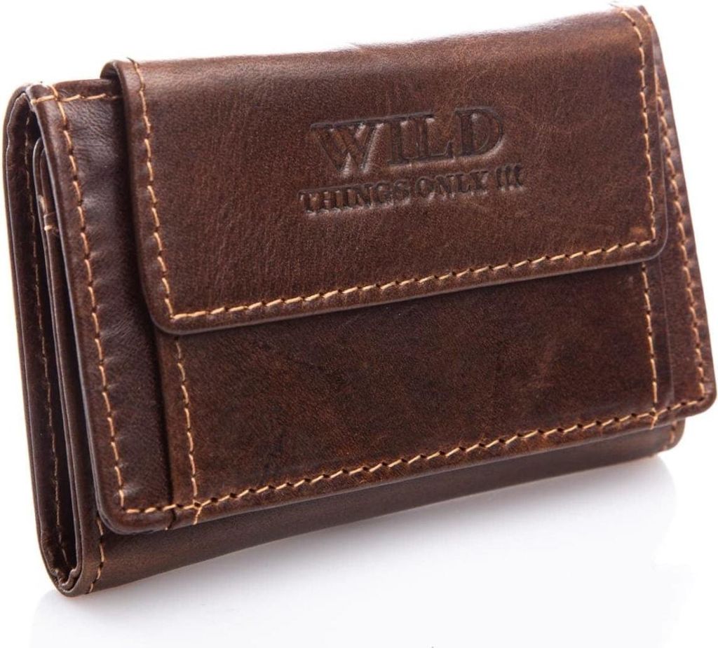 Wild Thing's Only Herren Geldbörse RFID Echtleder Kompaktformat