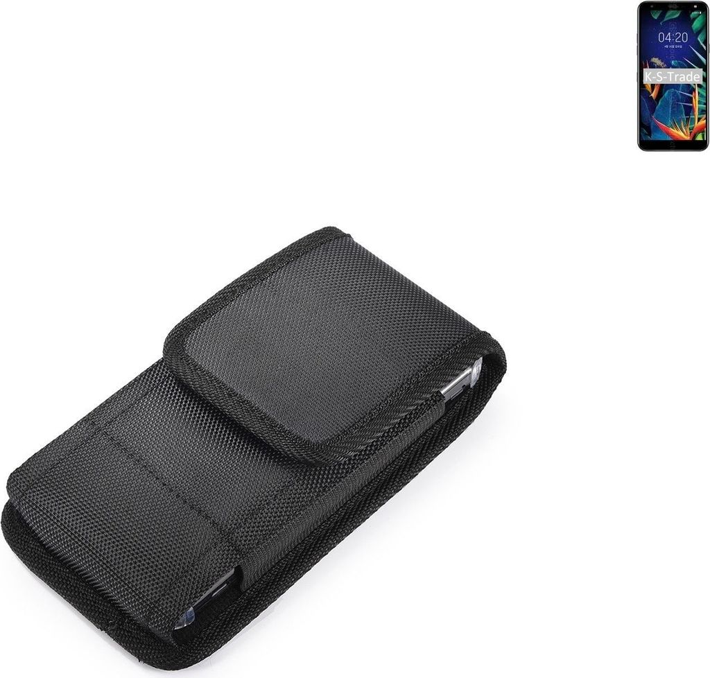 Holster Gürteltasche kompatibel mit LG Electronics X4 (2019) Holster Gürtel Tasche wasserabweisend Handy Hülle Schutz Hülle Outdoor schwarz
