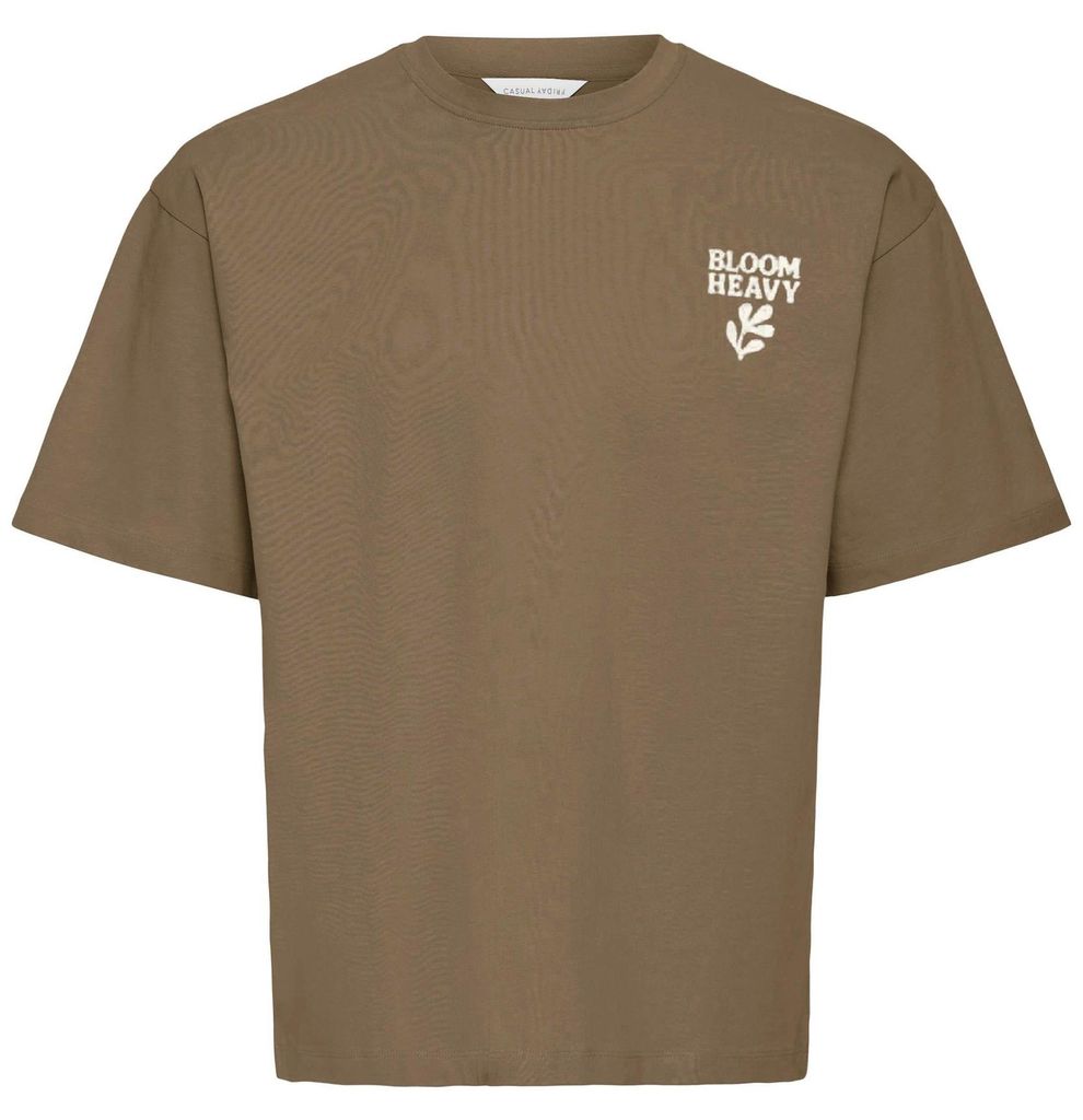 CASUAL FRIDAY Bedrucktes Kurzarmshirt Rundhalsausschnitt Stilvoll Größe: L