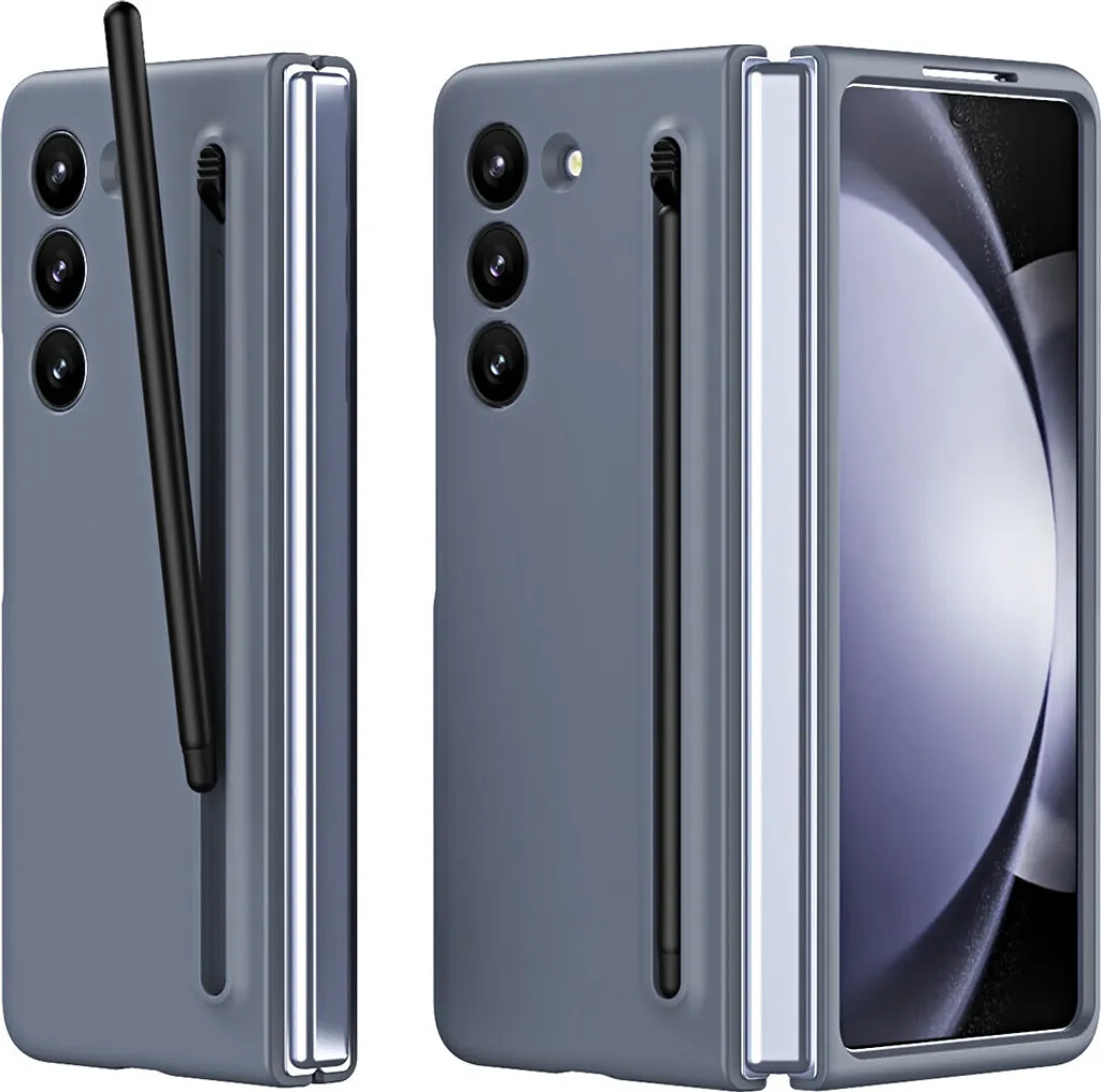 Custodia Samsung Galaxy Z Fold 6 Sottile Opaca Grigio con Penna e Vetro