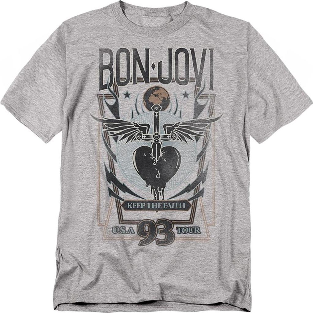 Bon Jovi - "Keep The Faith" T-Shirt für Herren/Damen Uni Produktbild 