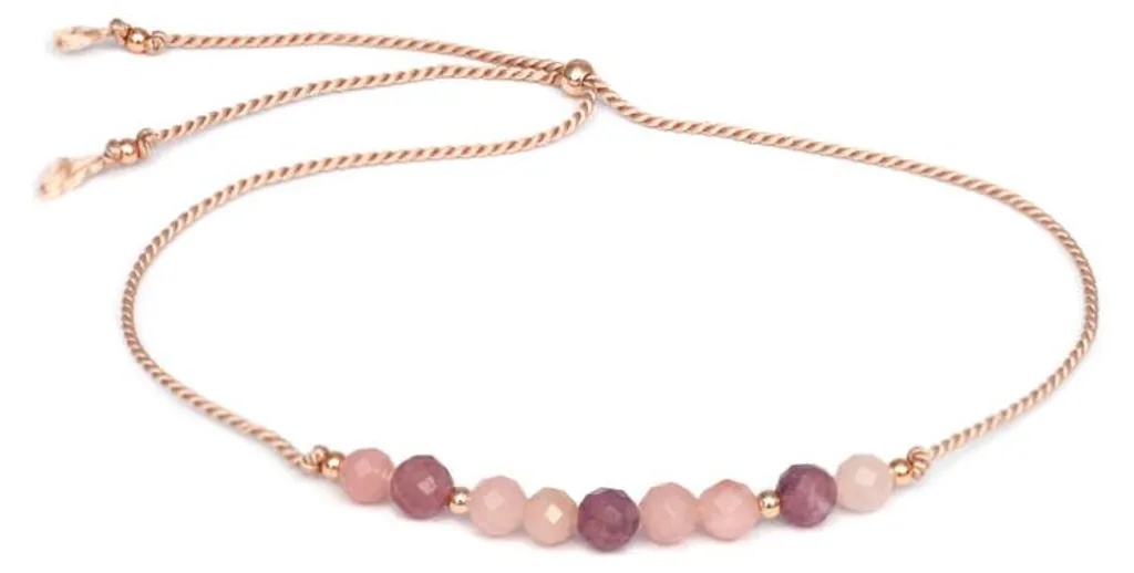 Bracelet en pierres naturelles de tourmaline et pierre d'ange bleues