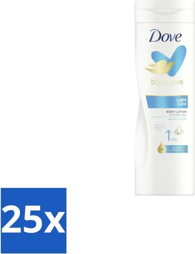 Offerta Scorta Dove Light Care - 25 Flaconi da 400 ml