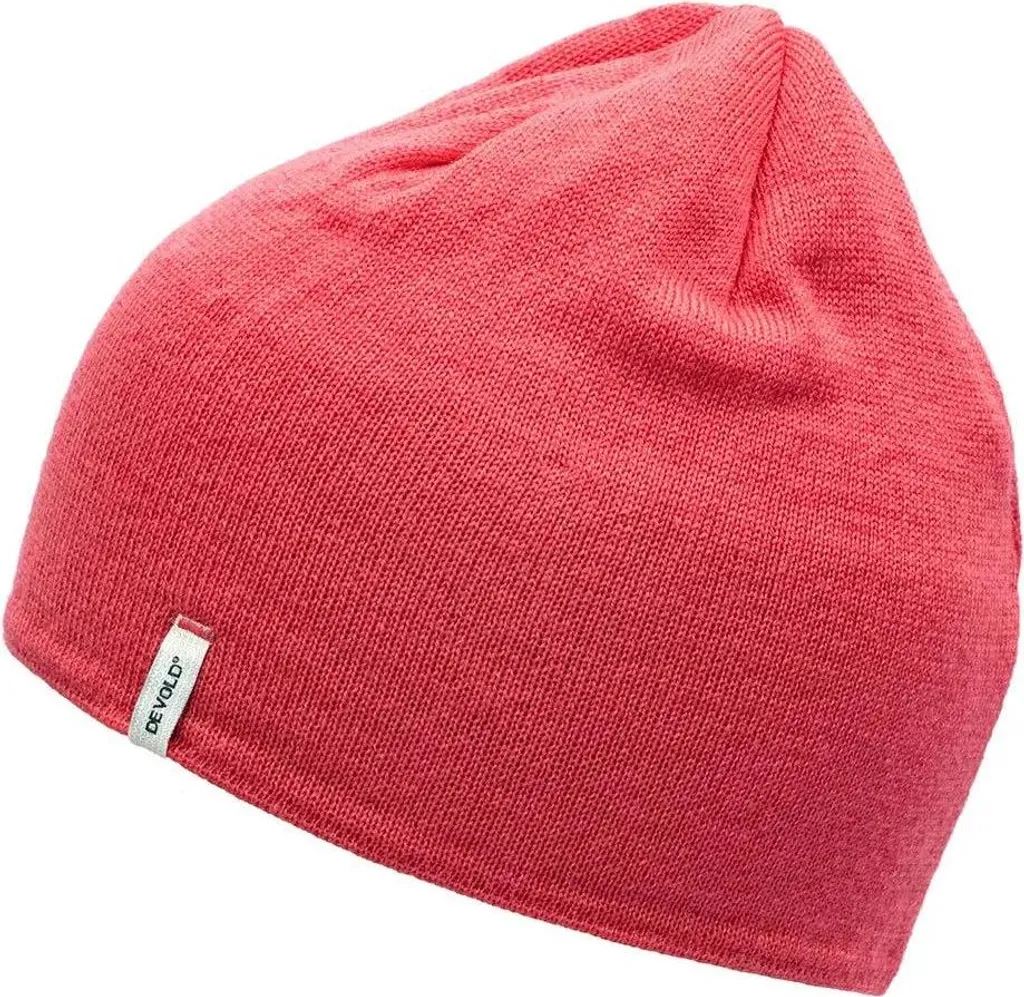 Bonnet Enfant en Laine Mérinos Rose Devold Friends pour l'Hiver 54cm
