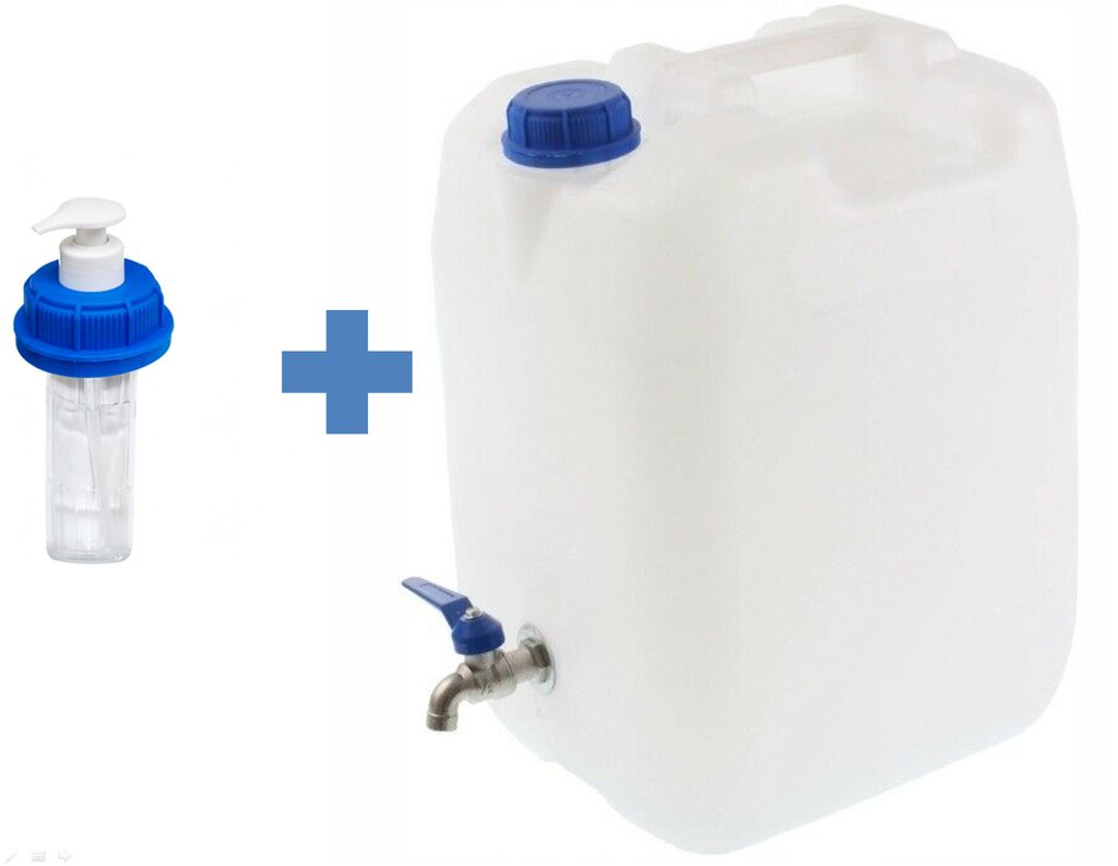 10 x 20 L Frischwasserkanister Trinkwasserkanister Wasserkanister+Auslaufhahn 