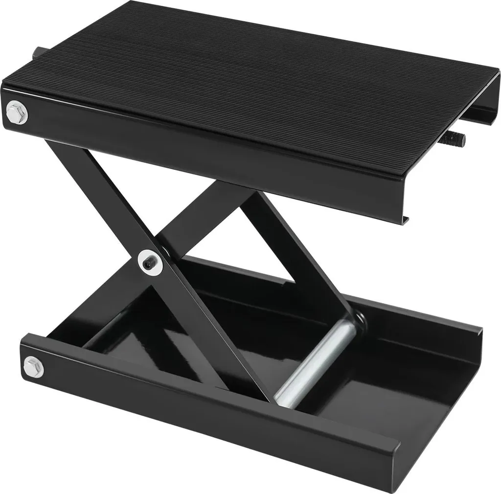 Sollevatore Moto a Forbice 500kg Nero | 9,3-35cm | Officina DIY
