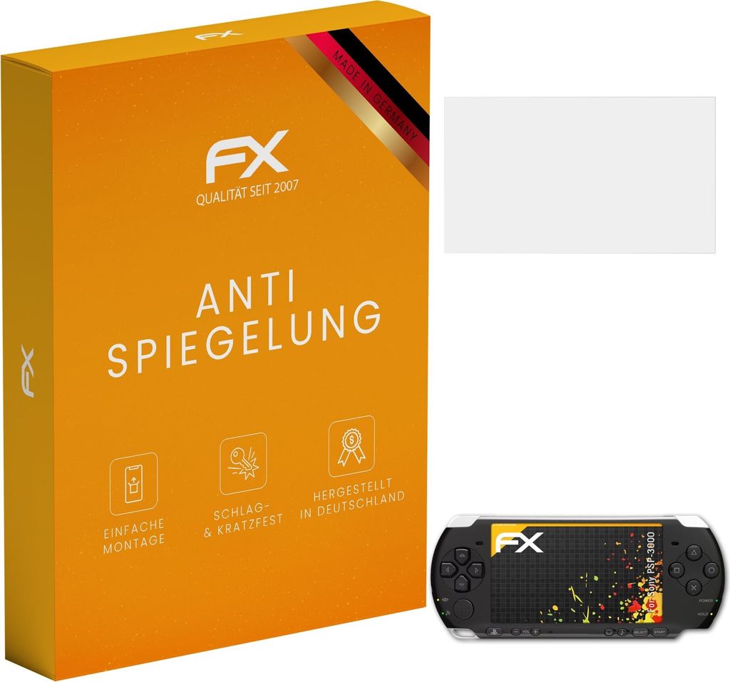 atFoliX FX-Antireflex 3x Schutzfolie kompatibel mit Sony PSP-3000 Displayfolie