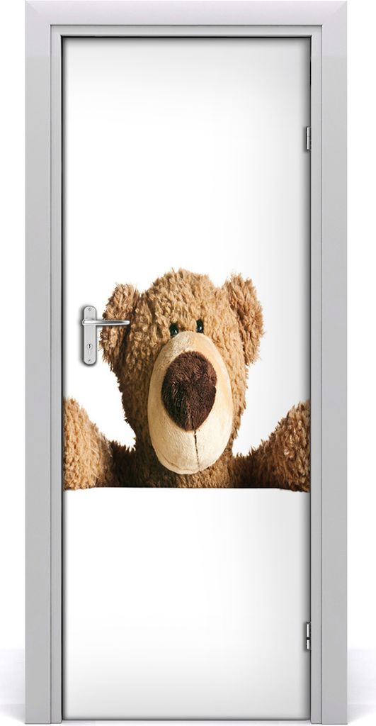 Tulup Türaufkleber 75x205 cm Dekorative Aufkleber Selbstklebend Wasserdichte Tapete Abnehmbar Schlafzimmer Wohnzimmer Wohnkultur - Teddybär